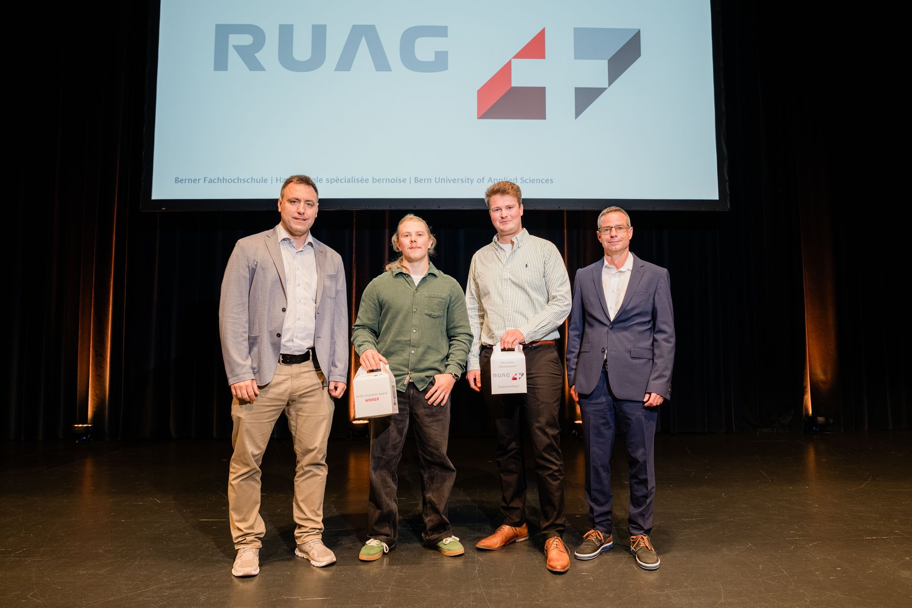 RUAG Innovation Award für den «Breitbandiger Radio Direction Finder mit Single Receiver».